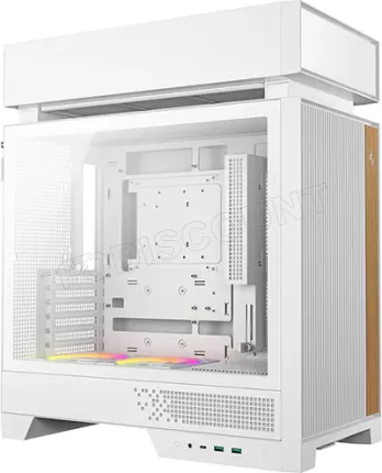 Photo de Boitier Moyen Tour ATX DeepCool CL660 RGB avec panneau vitré (Blanc)