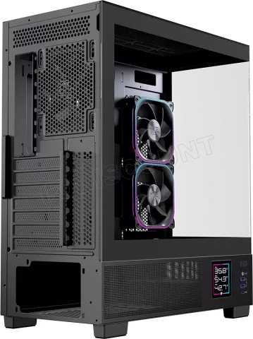 Photo de Boitier Moyen Tour ATX Einarex S501D RGB avec panneaux vitrés (Noir)