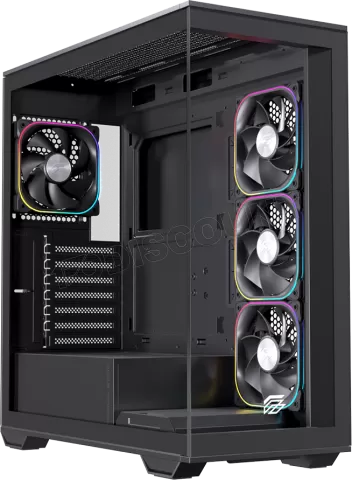 Photo de Boitier Moyen Tour ATX Einarex S700 RGB avec panneau vitré (Noir)