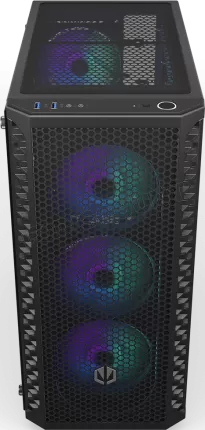 Photo de Boitier Moyen Tour ATX Endorfy Signum 300 RGB avec panneau vitré (Noir)