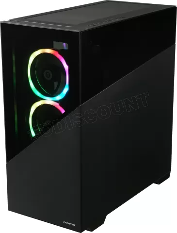 Photo de Boitier Moyen Tour ATX Enermax K8 RGB avec panneau vitré (Noir)