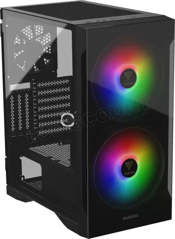 Photo de Boitier Moyen Tour ATX Gamdias Apollo E2 Elite RGB avec panneaux vitrés (Noir)