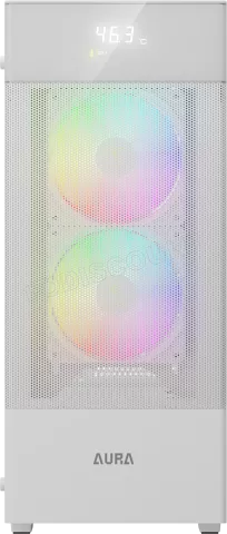 Photo de Boitier Moyen Tour ATX Gamdias Aura GC5 Elite RGB avec panneau vitré (Blanc)