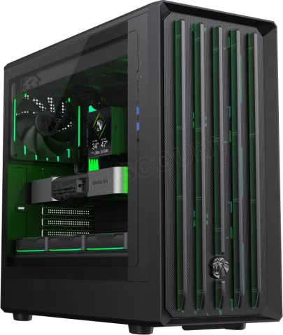 Photo de Boitier Moyen Tour ATX Gamemax Claw 460 RGB avec panneau vitré (Noir)