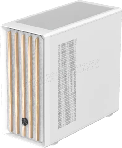 Photo de Boitier Moyen Tour ATX Gamemax Claw 460 Wood avec panneau vitré (Blanc)