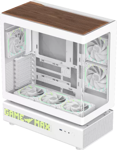 Photo de Boitier Moyen Tour ATX Gamemax N90 RGB avec panneaux vitrés (Blanc)