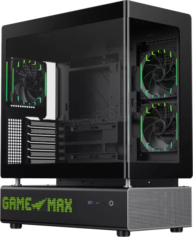 Photo de Boitier Moyen Tour ATX Gamemax N90 RGB avec panneaux vitrés (Noir)