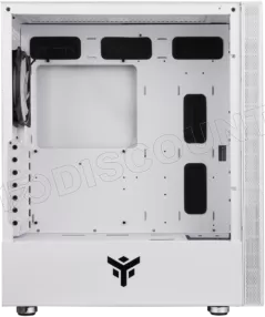 Photo de Boitier Moyen Tour ATX iTek Vertibra S210 RGB avec panneau vitré (Blanc)