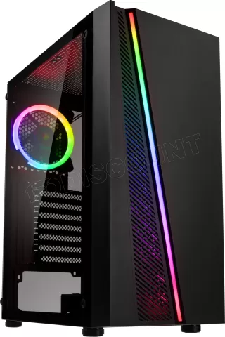 Photo de Boitier Moyen Tour ATX Kolink Inspire X2 RGB avec panneaux vitrés (Noir)