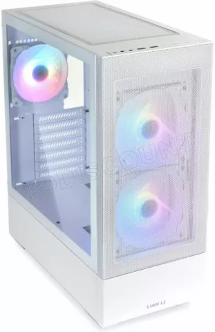 Photo de Boitier Moyen Tour ATX Lian-Li Lancool 205 Mesh C RGB avec panneau vitré (Blanc)