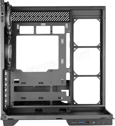Photo de Boitier Moyen Tour ATX Mars Gaming MC-3GF RGB avec panneaux vitrés (Noir)