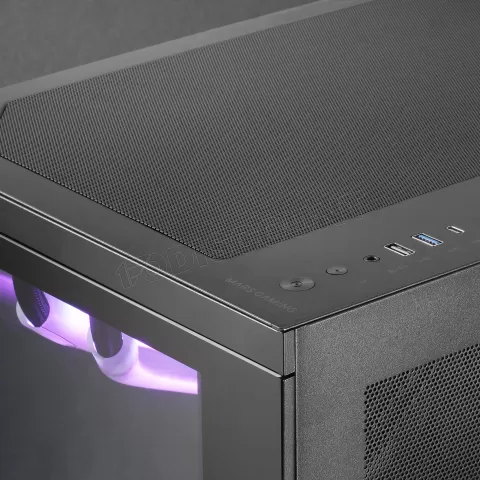 Photo de Boitier Moyen Tour ATX Mars Gaming MC-3T Core (Noir)