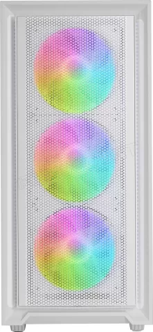 Photo de Boitier Moyen Tour ATX Mars Gaming MC-Air RGB avec panneau vitré (Blanc)
