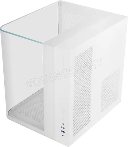 Photo de Boitier Moyen Tour ATX Mars Gaming MC-InfiniOLite avec panneaux vitrés (Blanc)