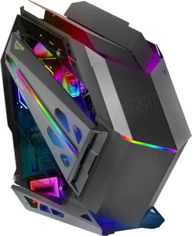 Photo de Boitier Moyen Tour ATX Mars Gaming MC-Titan RGB avec panneaux vitrés (Noir)