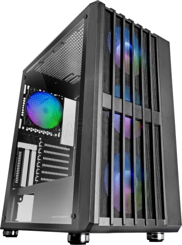 Photo de Boitier Moyen Tour ATX Mars Gaming MC-Vault RGB avec panneau vitré (Noir)
