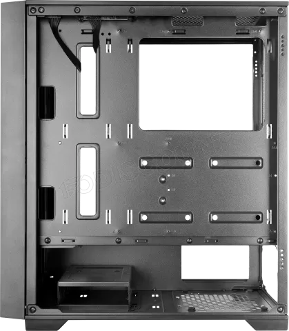 Photo de Boitier Moyen Tour ATX Mars Gaming MC-Wood avec panneau vitré (Noir/Chrome)