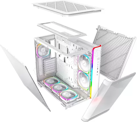 Photo de Boitier Moyen Tour ATX Montech King 95 Pro RGB avec panneaux vitrés (Blanc)