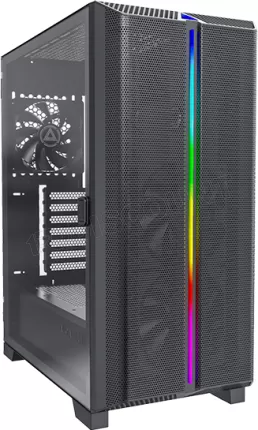 Photo de Boitier Moyen Tour ATX Montech Sky One Lite RGB avec panneau vitré (Noir)