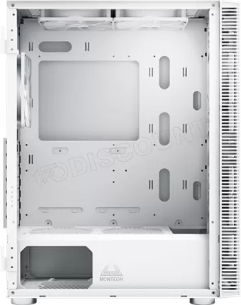 Photo de Boitier Moyen Tour ATX Montech X3 Mesh RGB avec panneau vitré (Blanc)
