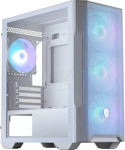 Photo de Boitier Moyen Tour ATX MSI Mag Forge M100R RGB avec panneau vitré (Blanc)