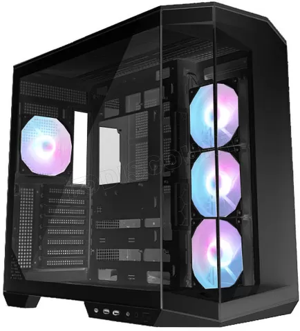 Photo de Boitier Moyen Tour ATX MSI Mag Pano 100R Project Zero RGB avec panneaux vitrés (Noir)
