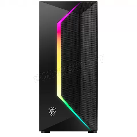 Photo de Boitier Moyen Tour ATX MSI Mag Vampiric 100R RGB avec panneaux vitrés (Noir)