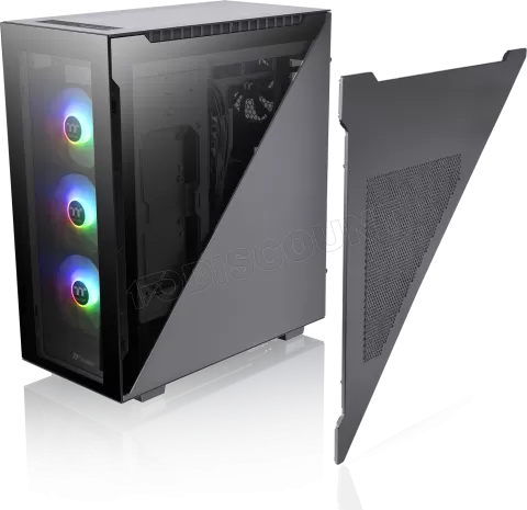 Photo de Boitier Moyen Tour ATX Thermaltake Divider 500 TG RGB avec panneau vitré (Noir)