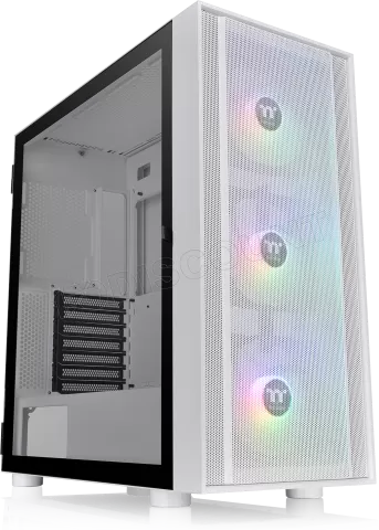 Photo de Boitier Moyen Tour ATX Thermaltake H570 RGB avec panneaux vitrés (Blanc)