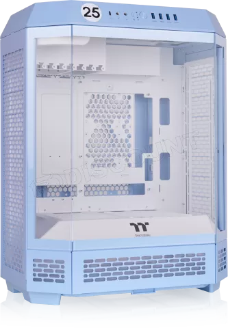 Photo de Boitier Moyen Tour ATX Thermaltake The Tower 600 avec panneaux vitrés (Bleu)