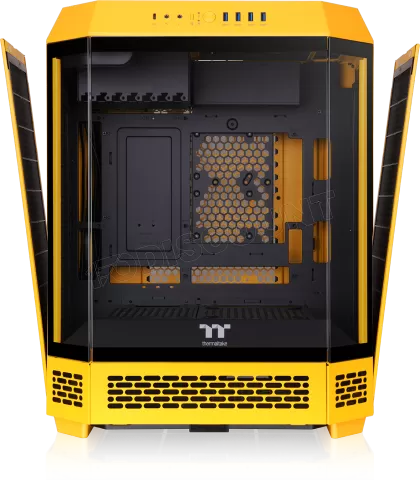 Photo de Boitier Moyen Tour ATX Thermaltake The Tower 600 avec panneaux vitrés (Jaune)