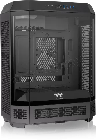 Photo de Boitier Moyen Tour ATX Thermaltake The Tower 600 avec panneaux vitrés (Noir)