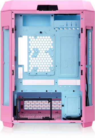 Photo de Boitier Moyen Tour ATX Thermaltake The Tower 600 avec panneaux vitrés (Rose)