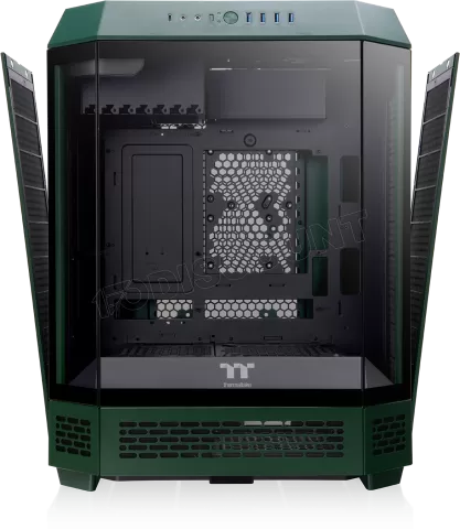 Photo de Boitier Moyen Tour ATX Thermaltake The Tower 600 avec panneaux vitrés (Vert/Noir)