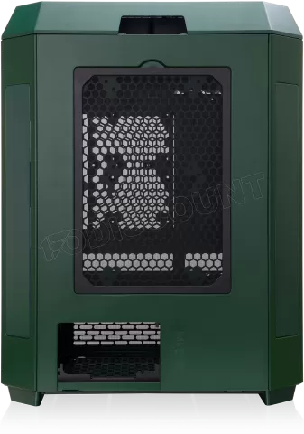 Photo de Boitier Moyen Tour ATX Thermaltake The Tower 600 avec panneaux vitrés (Vert/Noir)