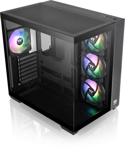 Photo de Boitier Moyen Tour ATX Thermaltake View 380 TG RGB avec panneau vitré (Noir)