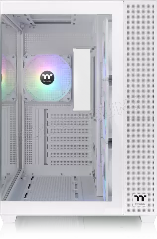 Photo de Boitier Moyen Tour ATX Thermaltake View 380 TG RGB avec panneaux vitrés (Blanc)