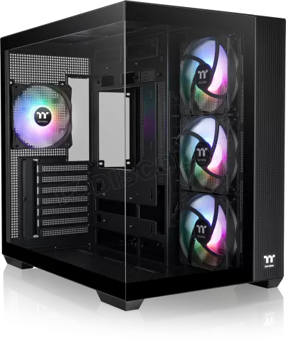 Photo de Boitier Moyen Tour ATX Thermaltake View 380 TG RGB avec panneaux vitrés (Noir)