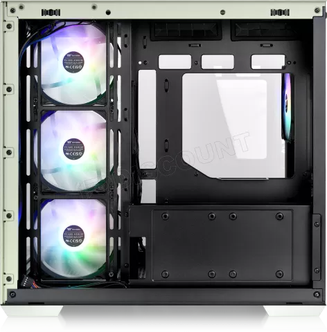 Photo de Boitier Moyen Tour ATX Thermaltake View 380 TG RGB avec panneaux vitrés (Vert)