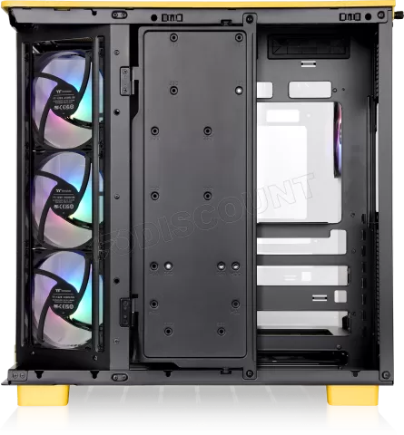 Photo de Boitier Moyen Tour ATX Thermaltake View 380 XL TG RGB avec panneaux vitrés (Jaune)