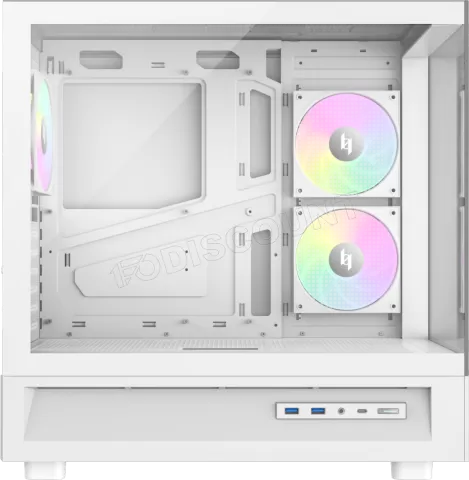 Photo de Boitier Moyen Tour ATX Xeron Nex C51 RGB avec panneaux vitrés (Blanc)
