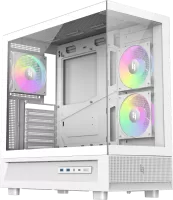 Photo de Boitier Moyen Tour ATX Xeron Nex C51 RGB avec panneaux vitrés (Blanc)