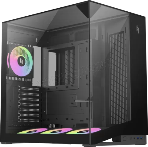 Photo de Boitier Moyen Tour ATX Xeron Nex C56 VC RGB avec panneaux vitrés (Noir)
