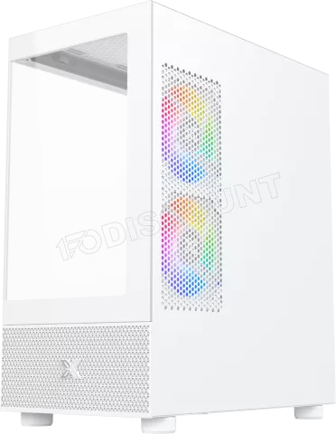 Photo de Boitier Moyen Tour ATX Xigmatek Alphard M RGB avec panneaux vitrés (Blanc)