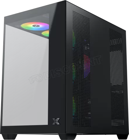 Photo de Boitier Moyen Tour ATX Xigmatek Aqua V Air RGB avec panneaux vitrés (Noir)