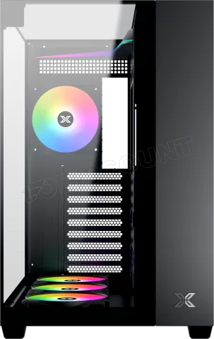 Photo de Boitier Moyen Tour ATX Xigmatek Aqua V RGB avec panneaux vitrés (Noir)