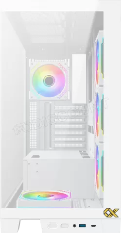 Photo de Boitier Moyen Tour ATX Xigmatek Endorphin Ultra RGB avec panneaux vitrés (Blanc)