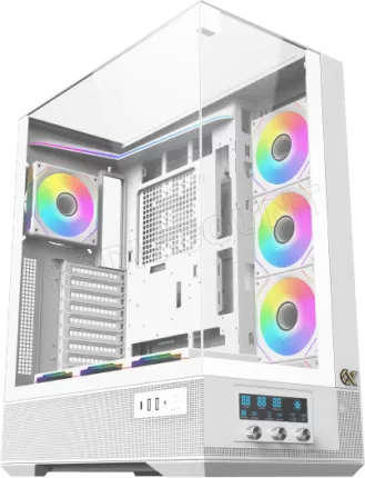 Photo de Boitier Moyen Tour ATX Xigmatek Vision Pro RGB avec panneaux vitrés (Blanc)
