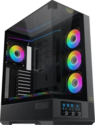 Photo de Boitier Moyen Tour ATX Xigmatek Vision Pro RGB avec panneaux vitrés (Noir)