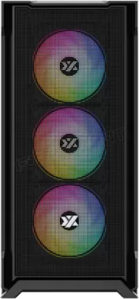 Photo de Boitier Moyen Tour ATX XYZ AirOne 300 X Mesh RGB avec panneau vitré (Noir)